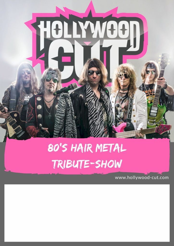 Tourplakat Hollywood-Cut Hairmetal Tribute Show